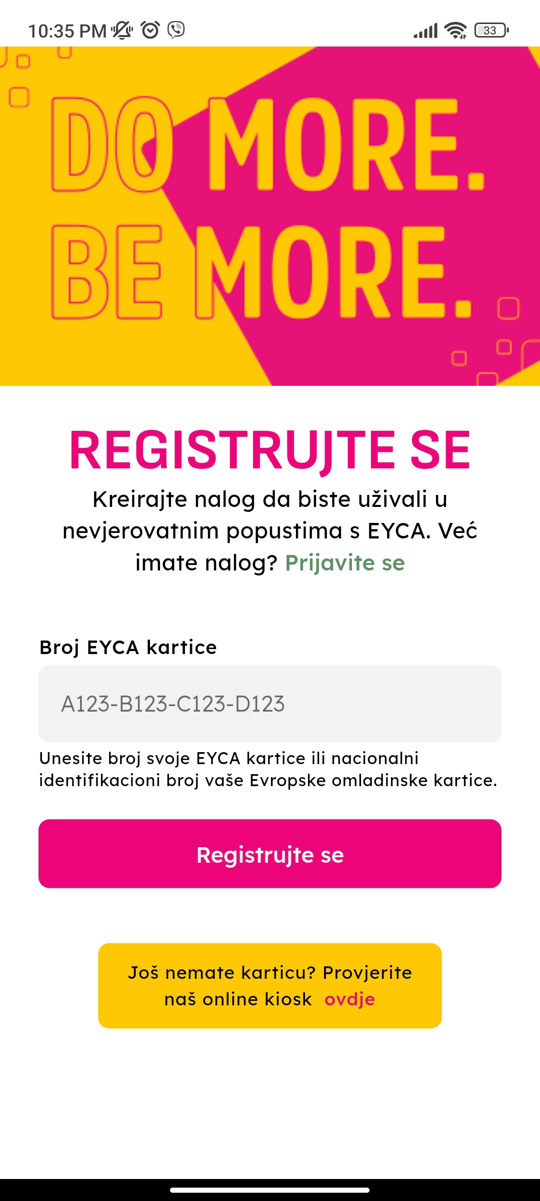 Registration success